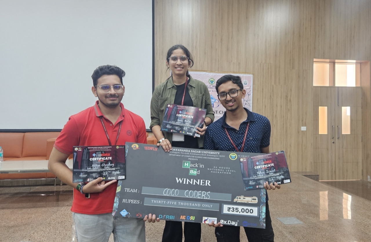 Techflix Hackathon Winner 2024 Organized by ACM-DSU