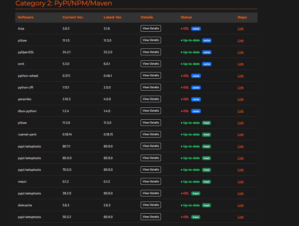 EOL Analysis Tool